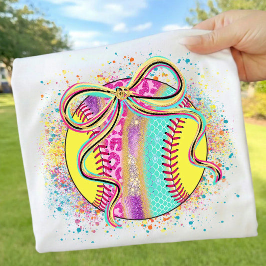 Softball Mom Shirt Colorful Softball Tee | Softball Family Shirts | Game Day Mom Tee | Softball Sister Dad Matching Shirts