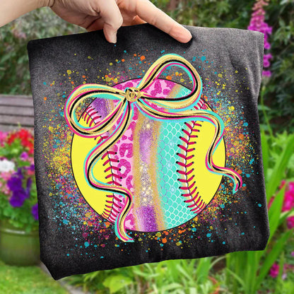 Softball Mom Shirt Colorful Softball Tee | Softball Family Shirts | Game Day Mom Tee | Softball Sister Dad Matching Shirts