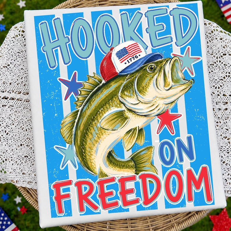 Hooked on Freedom Graphic Tee