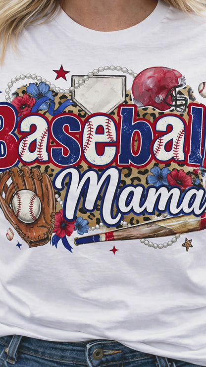 Baseball Mama Shirt, Baseball Mom Shirt, Game Day Baseball Tee, Leopard Baseball Mom Shirt, Baseball Mom Gift, Baseball Season Shirt, Sports Mom Tee